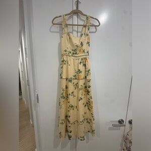 Reformation Everett linen midi  Dress